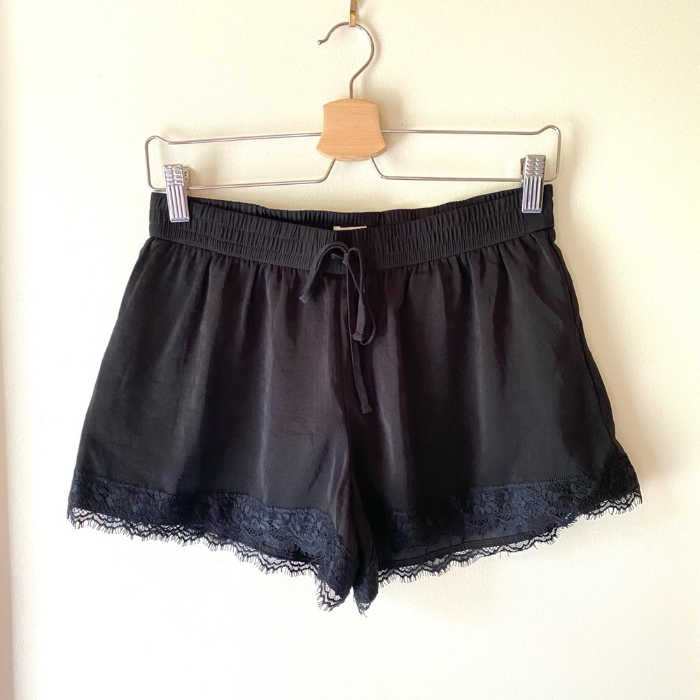 Hollister Sateen Lace-trim Shorts